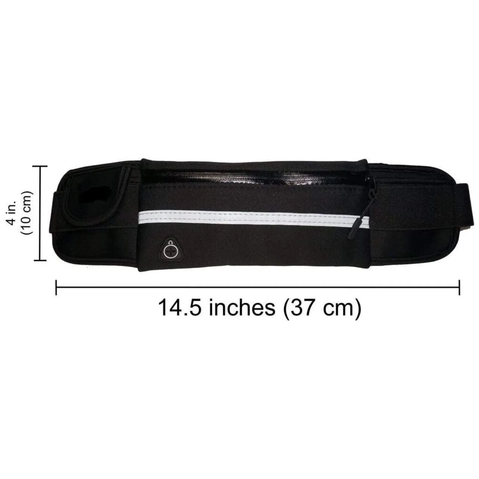 Black Fanny Pack Waist Belt Waterproof Money Wallet Zip Pouch Running Bum Bag