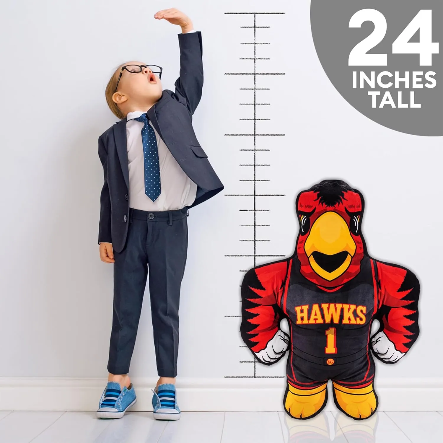 Bleacher Creatures Atlanta Hawks Harry The Hawk 24" NBA Mascot Bleacher Buddy - Soft Plush Toy