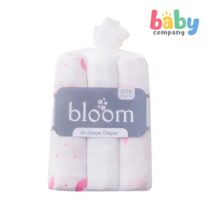 Bloom Birdseye Cloth Diaper for Babies - Magenta