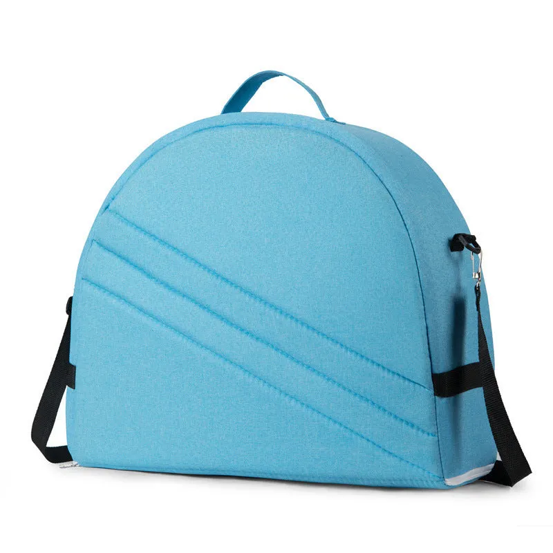 Blue Portable Multi-Purpose Baby Bed and Diaper Backpack – Lightweight, Waterproof, Canvas   Polyester Material, Travel Essential for Moms(With mosquito net and small toys)