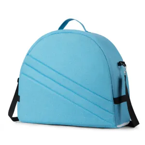 Blue Portable Multi-Purpose Baby Bed and Diaper Backpack – Lightweight, Waterproof, Canvas   Polyester Material, Travel Essential for Moms(With mosquito net and small toys)