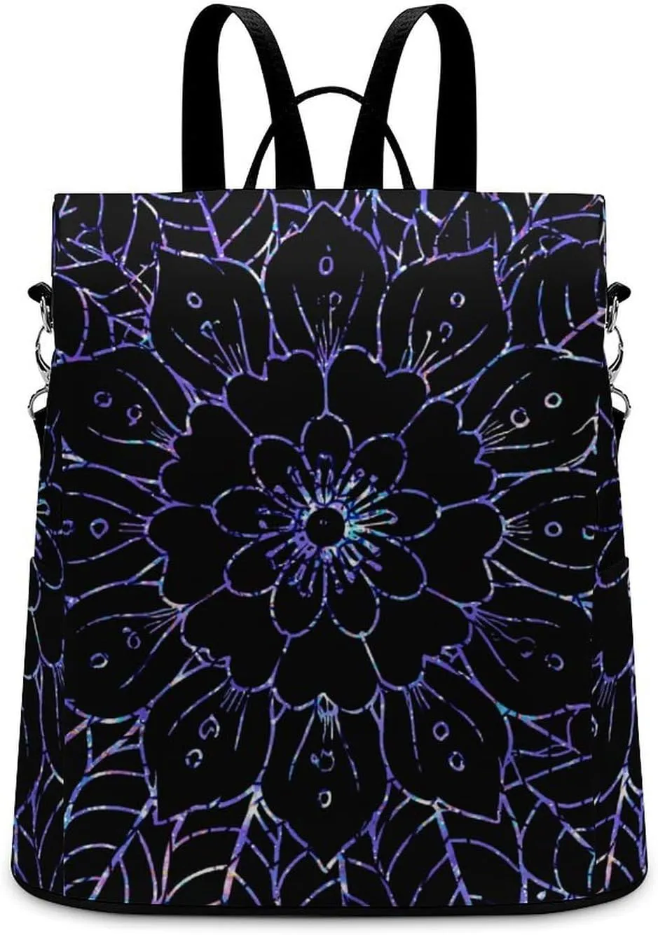 Boho Mandala Backpack Purse for Women Anti Theft Fashion Back Pack Handbag Ladies Shoulder Bag