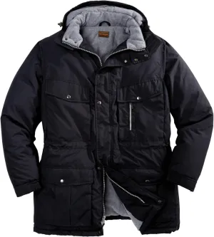 Boulder Creek by KingSize Men's Big & Tall Fleece-Lined Parka With Detachable Hood And 6 Pockets