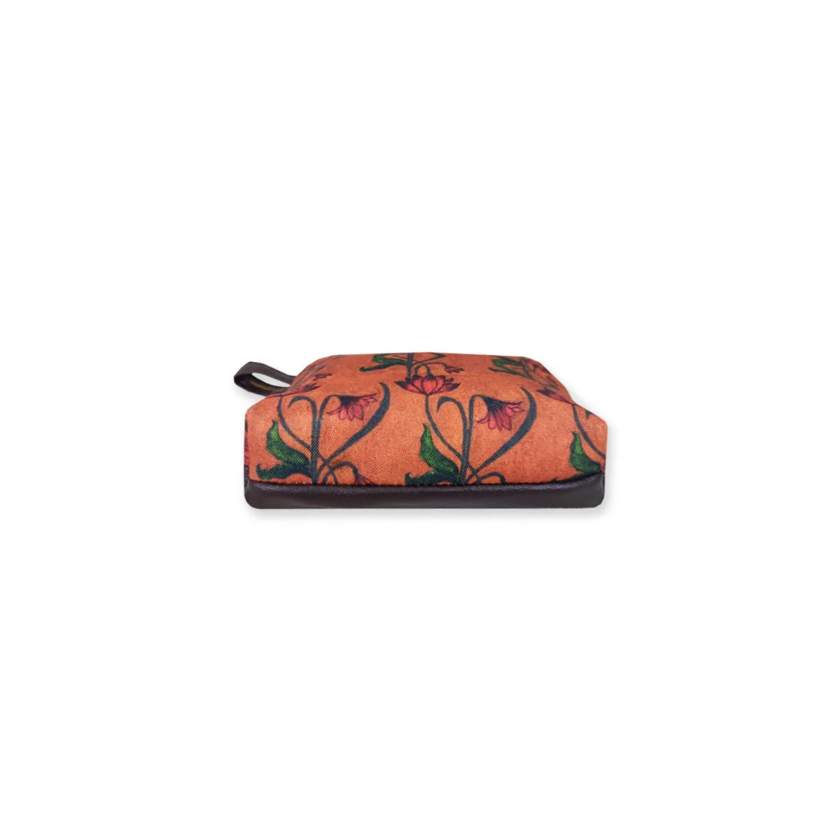 Brown Lotus Art Nouveau Multi-purpose Pouch