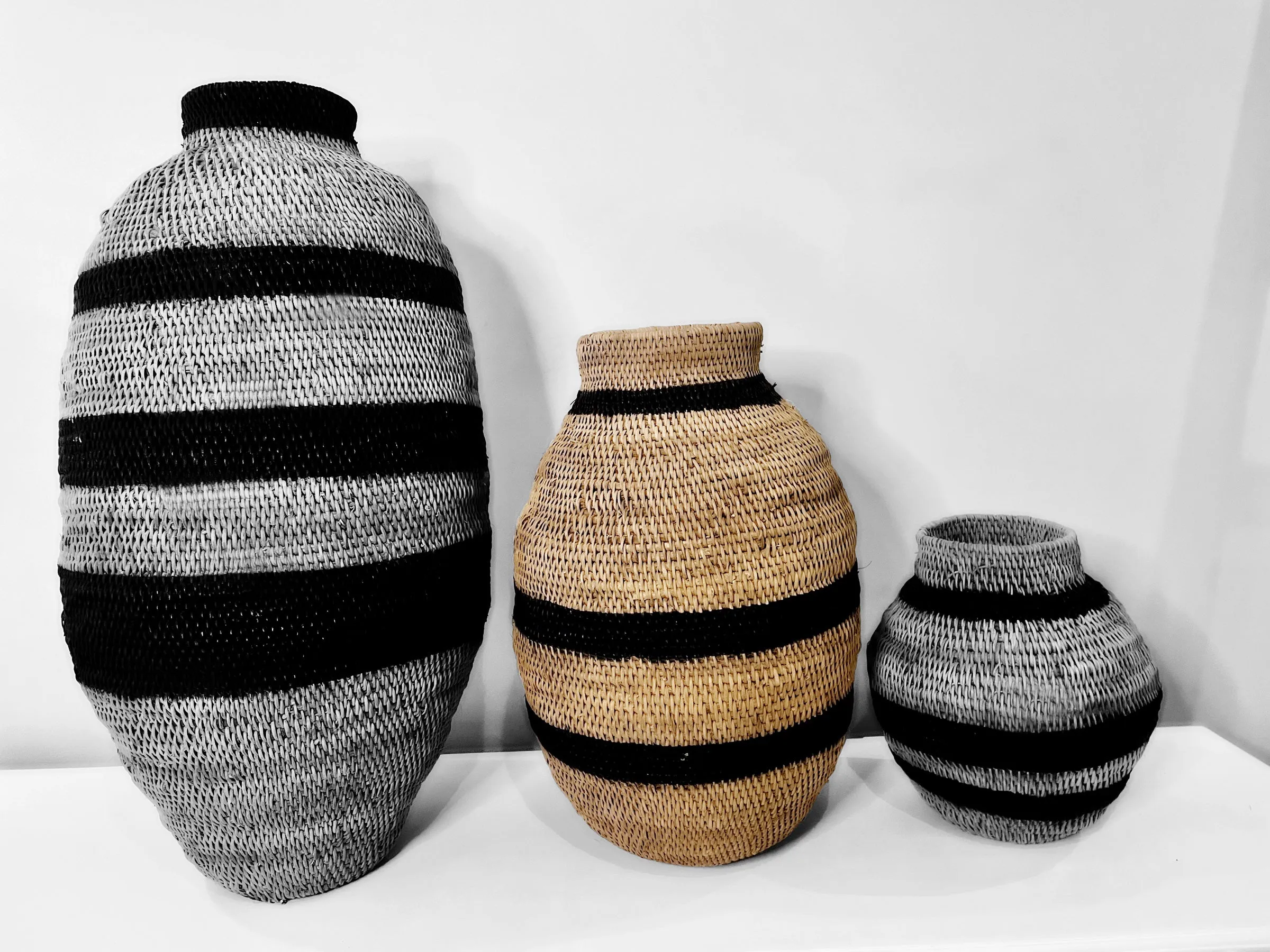 Buhera Baskets - Black Stripe