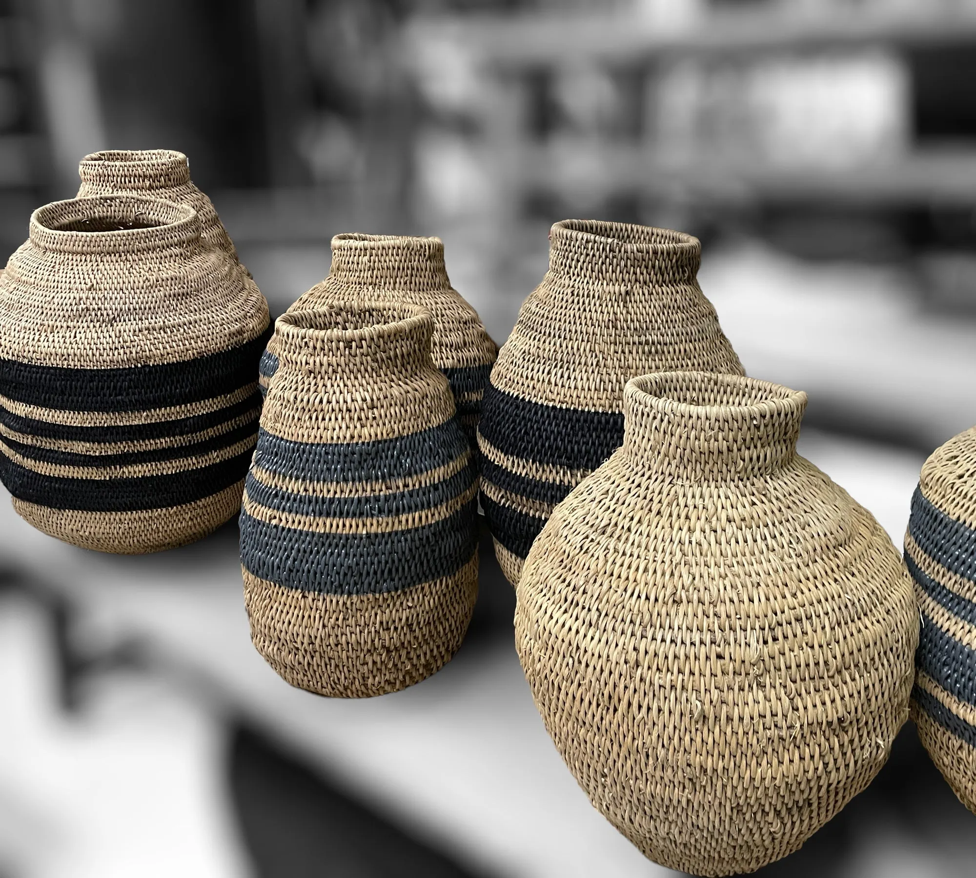 Buhera Baskets - Black Stripe