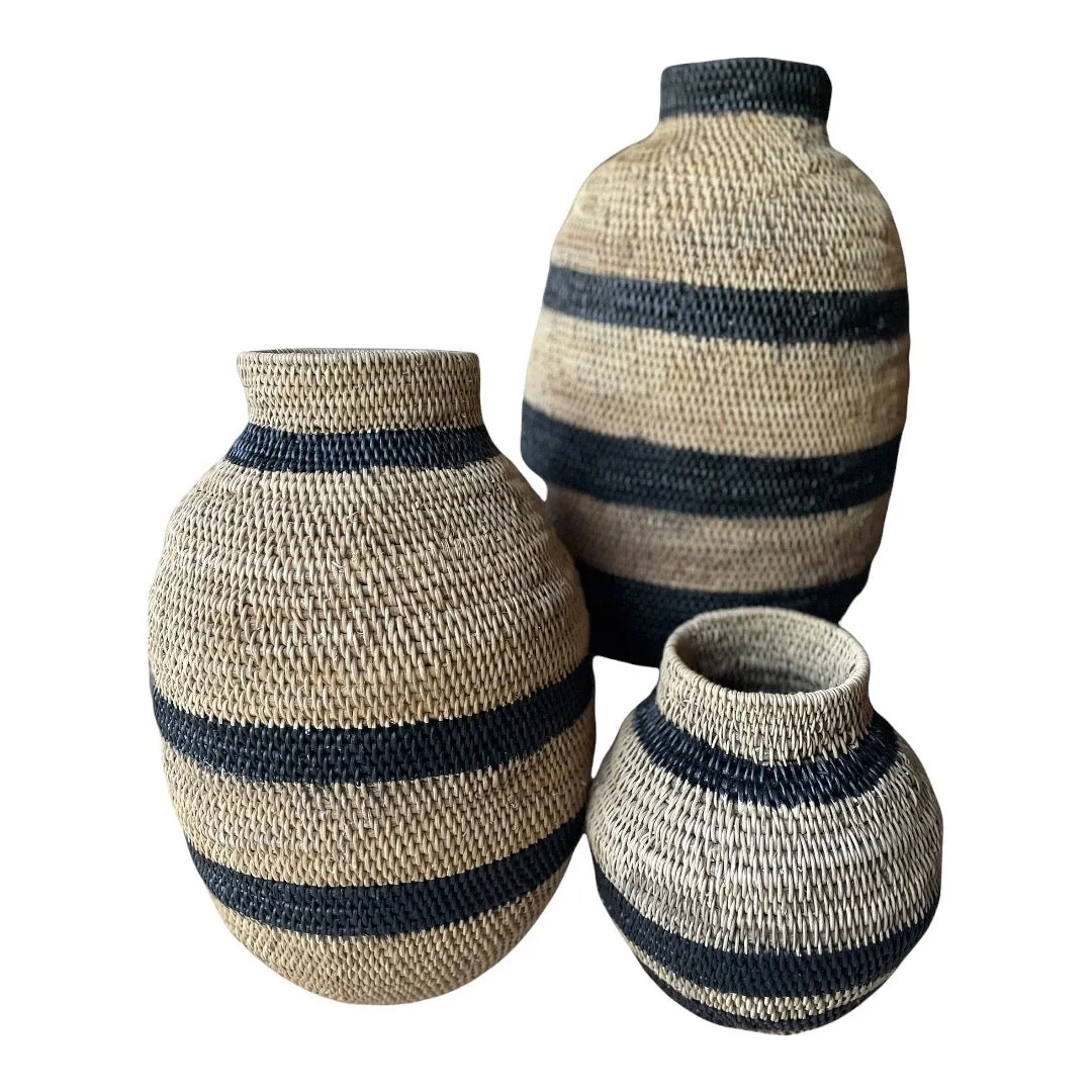 Buhera Baskets - Black Stripe