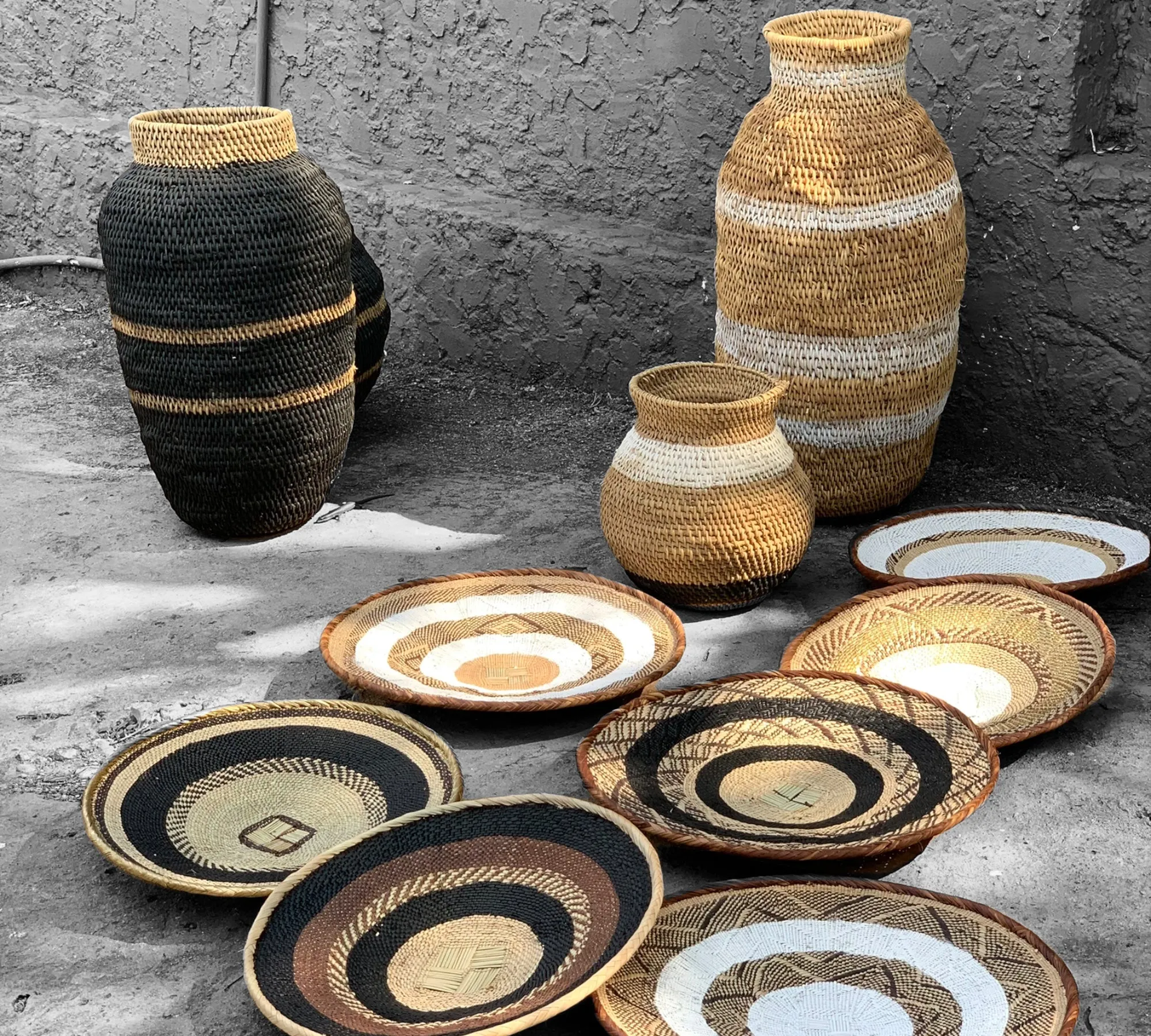 Buhera Baskets - Black Stripe