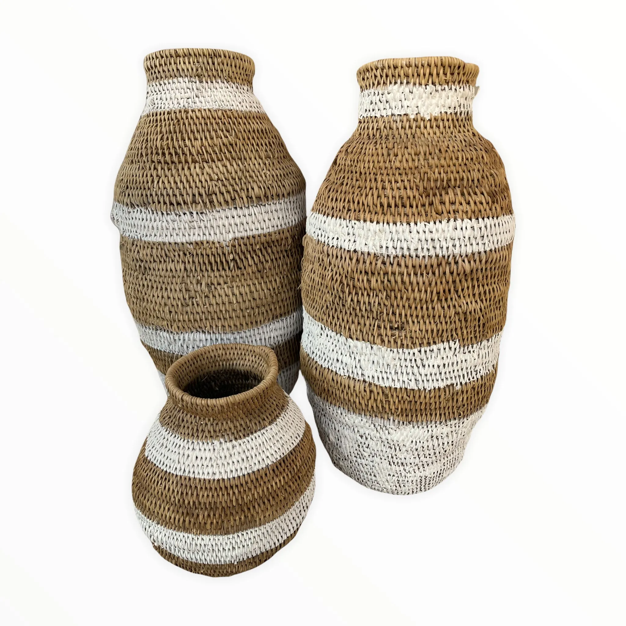 Buhera Baskets - White Stripe