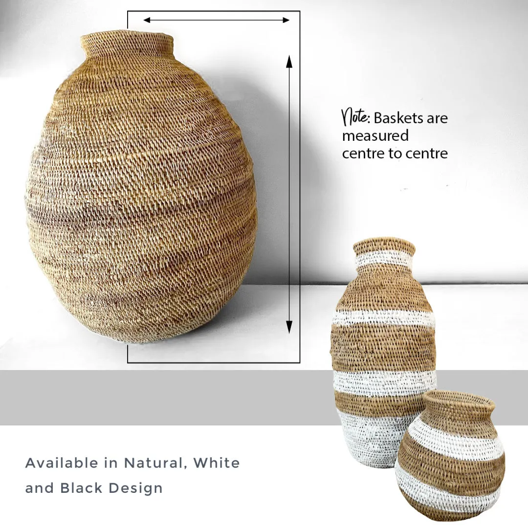 Buhera Baskets - White Stripe