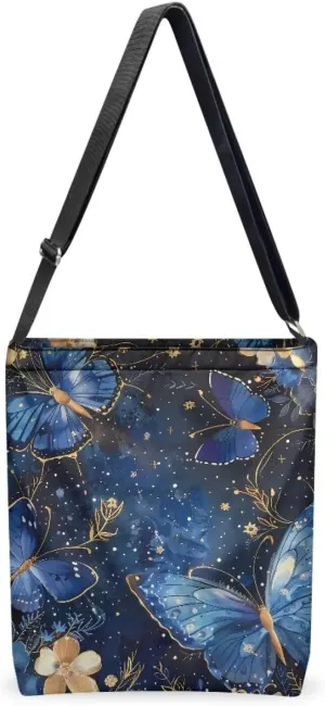 Canvas Crossbody Tote Bag for Women Shoulder Handbag Large Capacity Work Travel Purse with Zipper Pocket