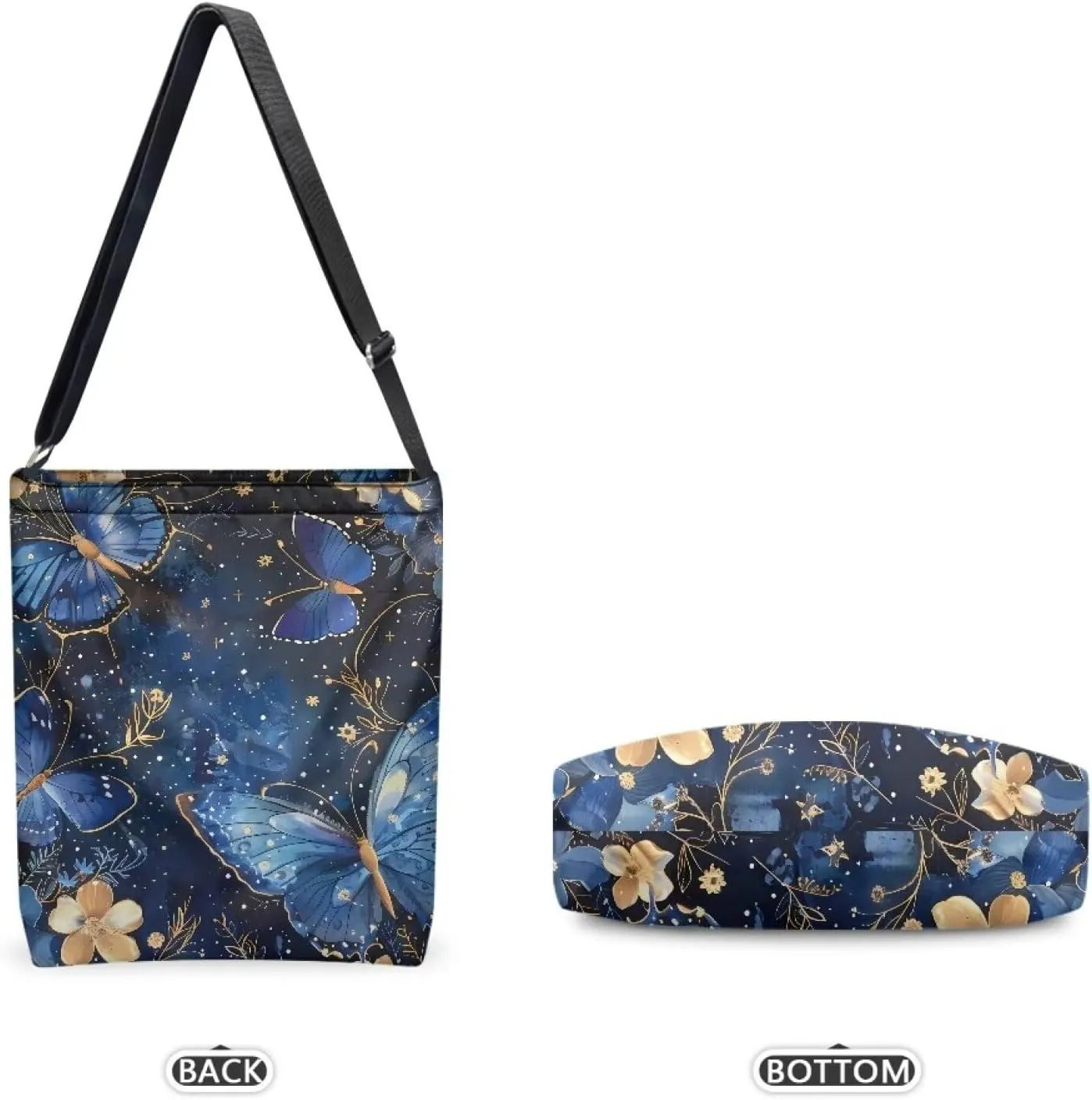 Canvas Crossbody Tote Bag for Women Shoulder Handbag Large Capacity Work Travel Purse with Zipper Pocket
