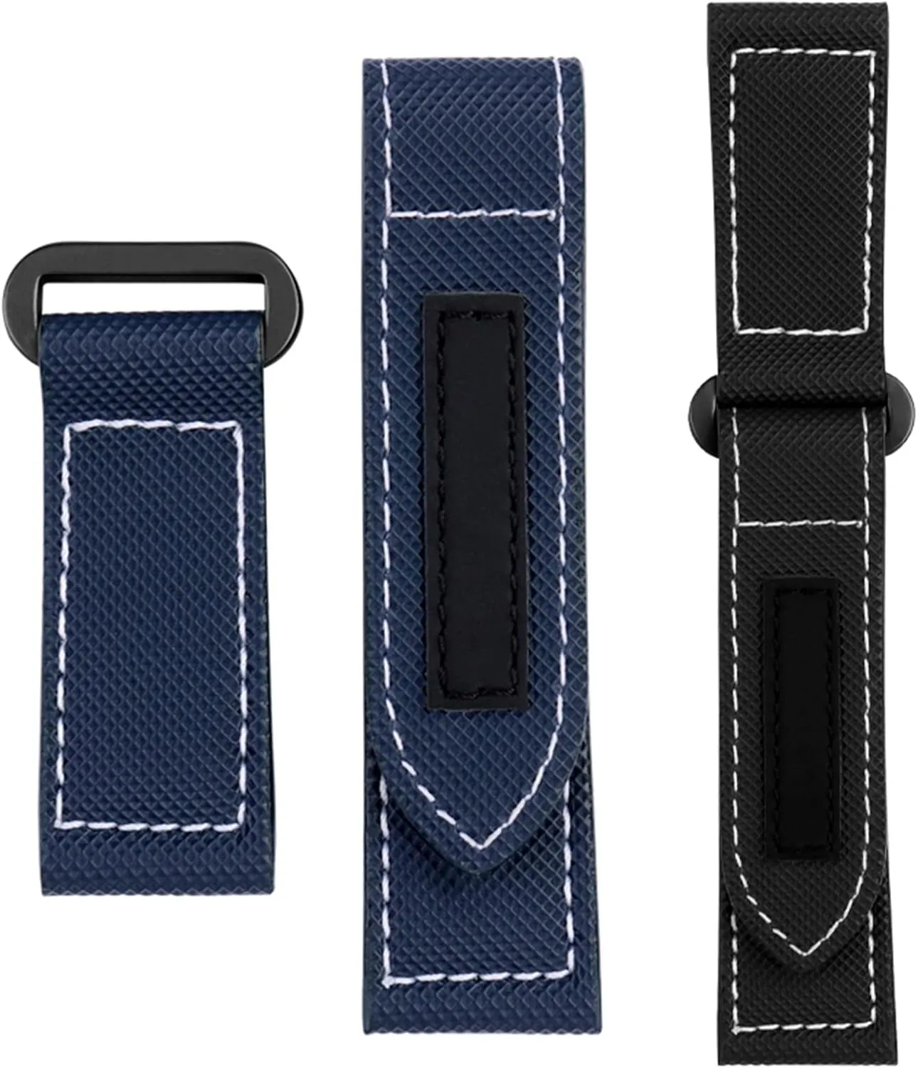 Carbon Fiber Check Nylon Canvas Strap for Panerai Lumino PAM01118 01661 Waterproof Watchband Bracelet 24mm Black Blue (Color : Army Green-Silver, Size : Black Black Clasp)