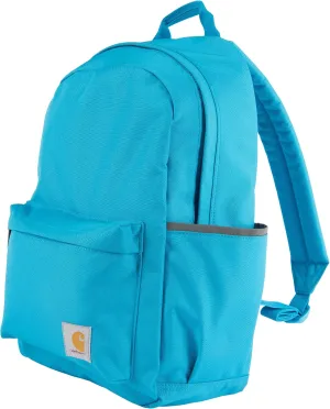 Carhartt 21L Classic Backpack, Water-Resistant Pack W/ 15" Laptop Sleeve and Organizational Compartments, Atomic Blue, PFAS Free