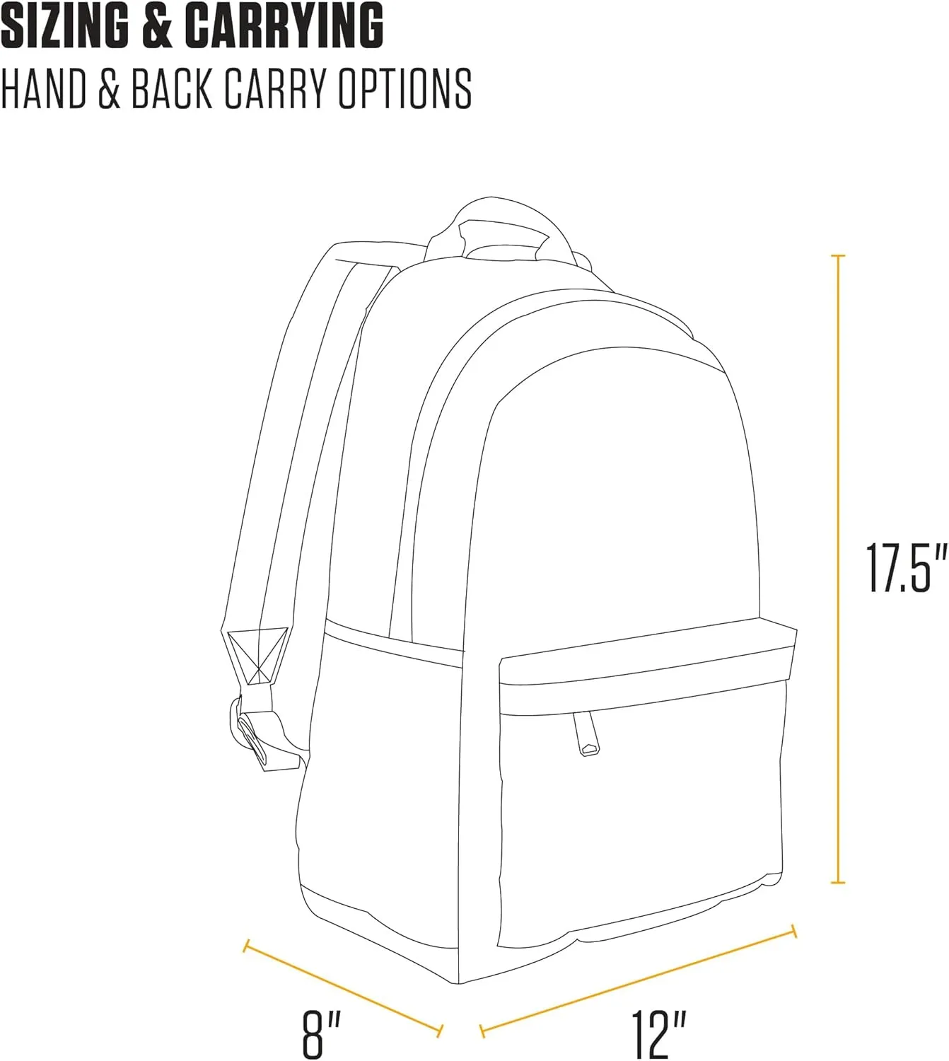 Carhartt 21L Classic Backpack, Water-Resistant Pack W/ 15" Laptop Sleeve and Organizational Compartments, Atomic Blue, PFAS Free