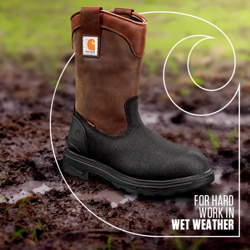 Carhartt Men's Ironwood Waterproof 11" Soft Toe Wellington Work Boots