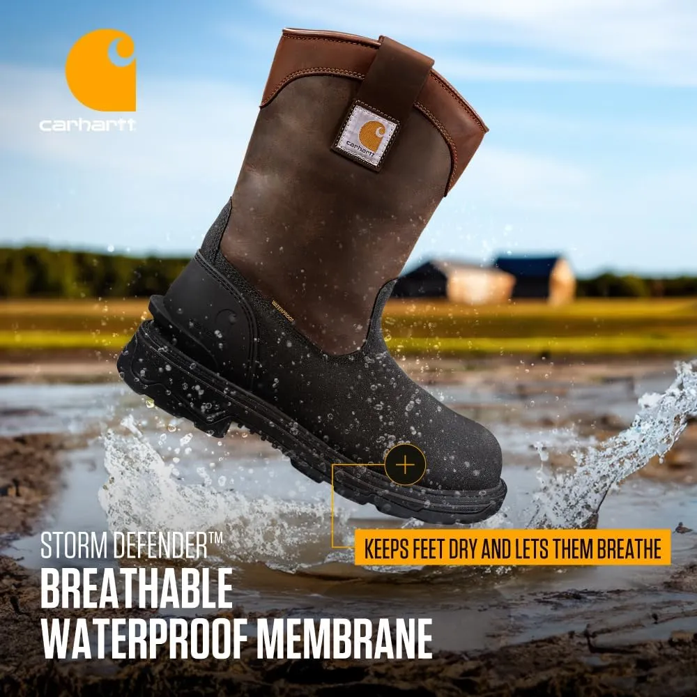 Carhartt Men's Ironwood Waterproof 11" Soft Toe Wellington Work Boots