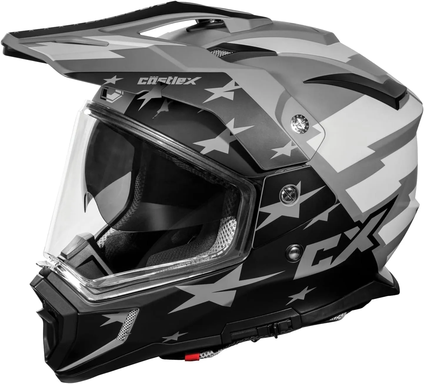 Castle X CX200 Liberty Dual Sport Helmet in Matte Charcoal, Size X-Large