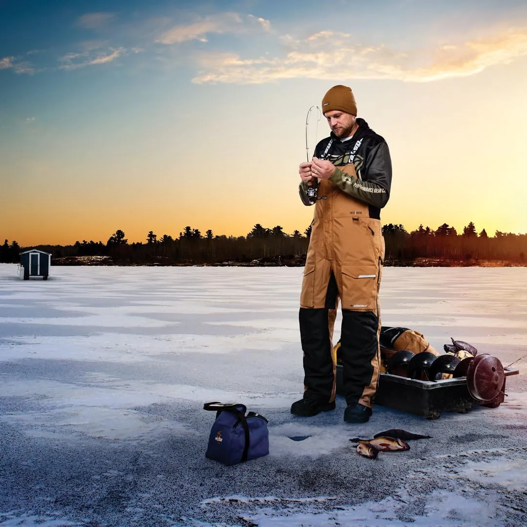 Castle X Men's West Shore Ice Fishing Insulated Bib (Black - Small)