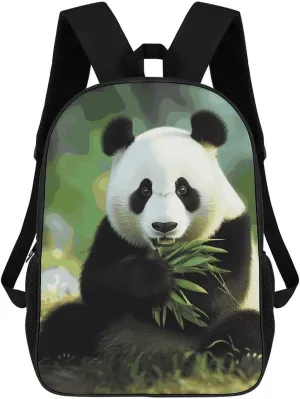 Casual Backpack for Men Women Waterproof Lightweight Daypack Travel Laptop Bag Panda