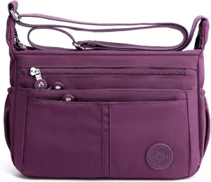 Casual Shoulder Bag Women Satchel Waterproof Nylon for Sport Work Shop