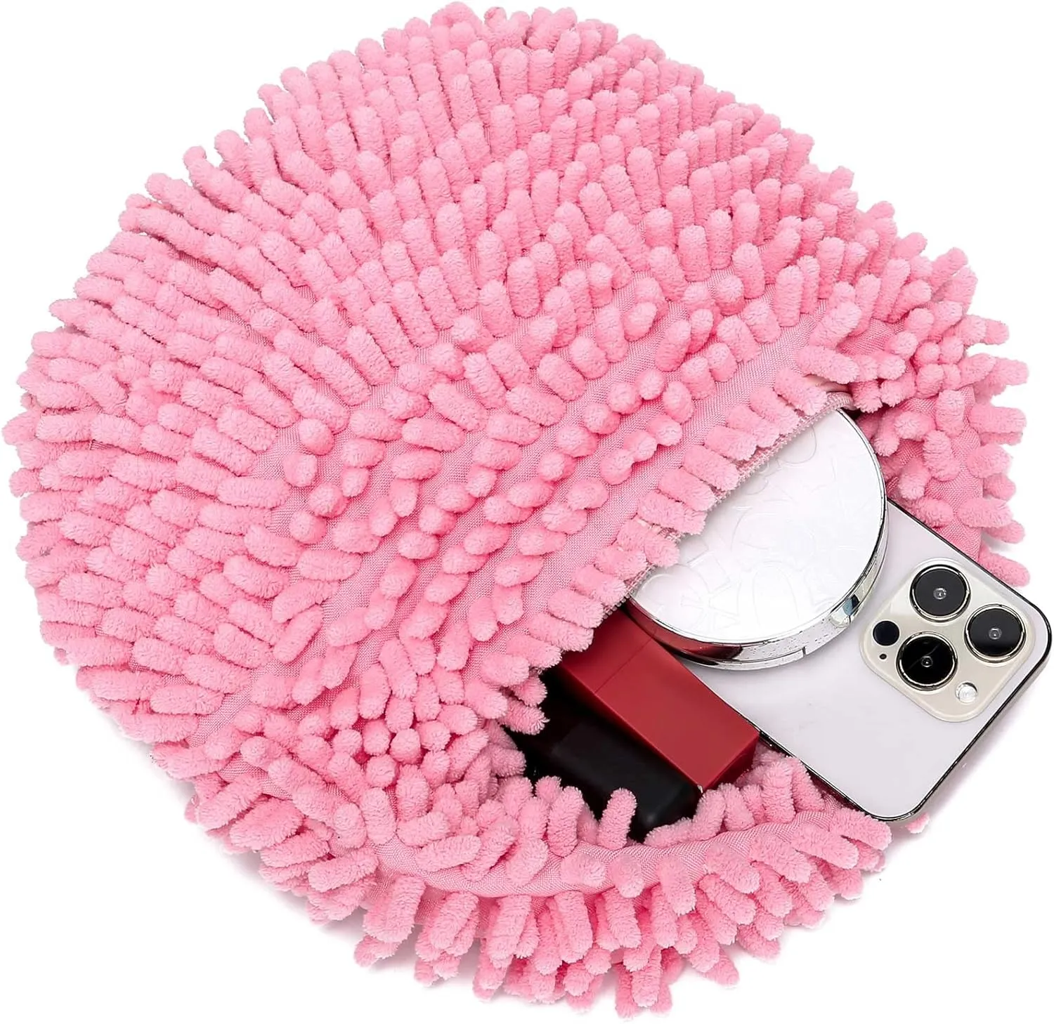CATMICOO Y2K Fuzzy Purse, Fluffy Tote Bag, Cute Plush Purse for Women
