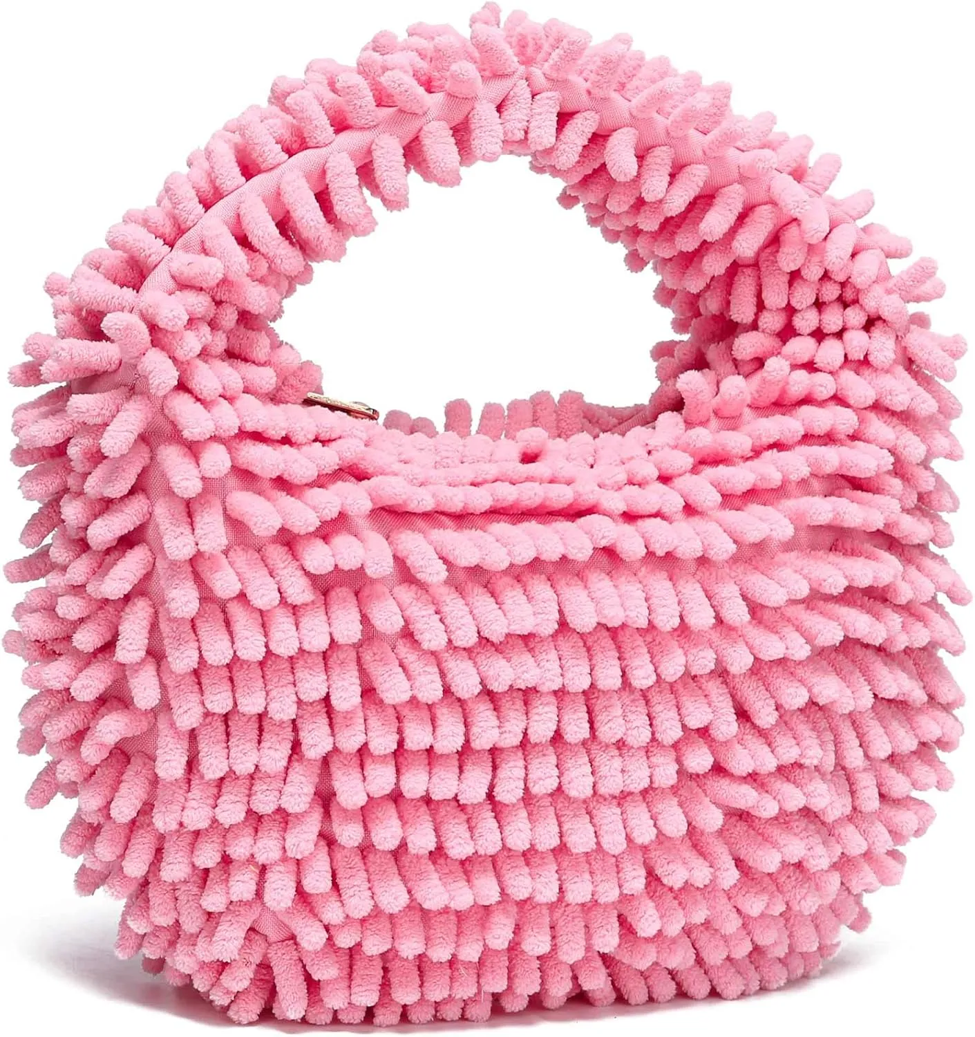 CATMICOO Y2K Fuzzy Purse, Fluffy Tote Bag, Cute Plush Purse for Women