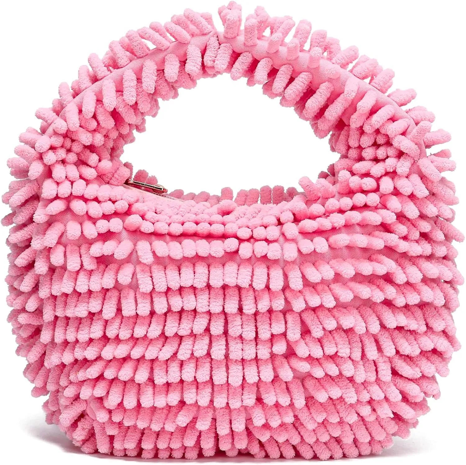CATMICOO Y2K Fuzzy Purse, Fluffy Tote Bag, Cute Plush Purse for Women