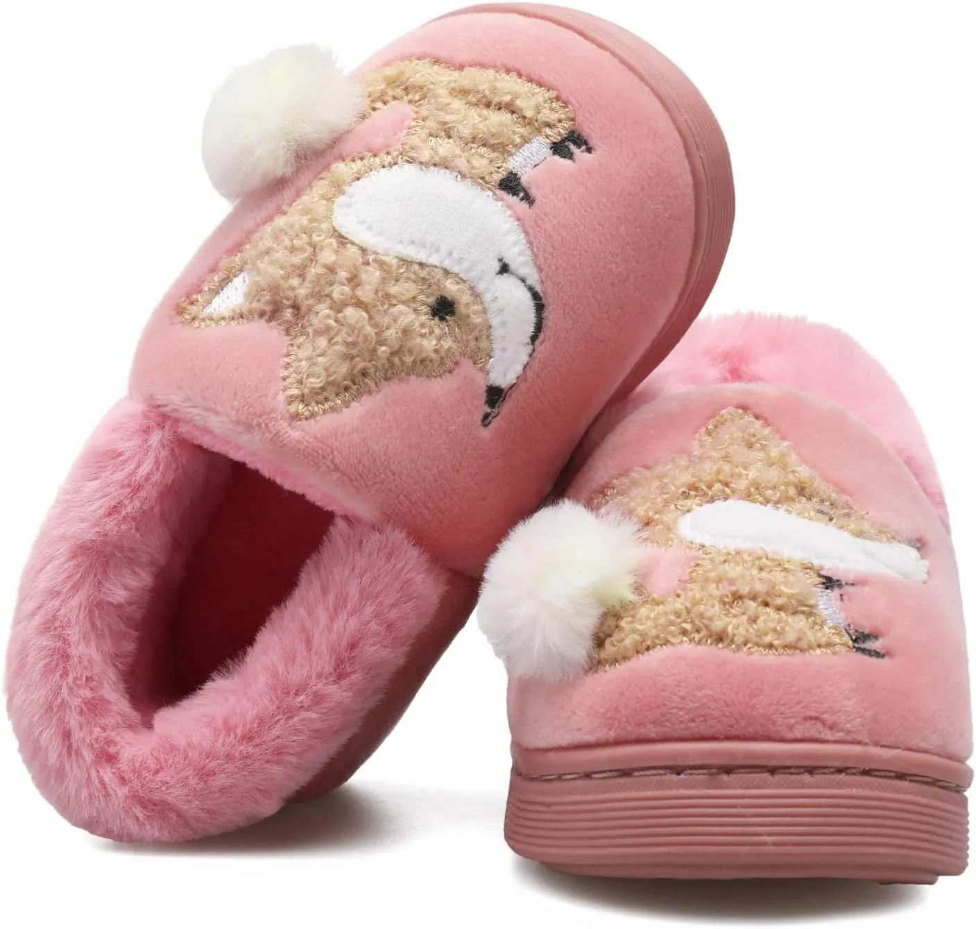 Centipede Demon Plush Warm Slippers for Girls Boys Kids Toddlers Winter Fur Lined Indoor House Home Shoes
