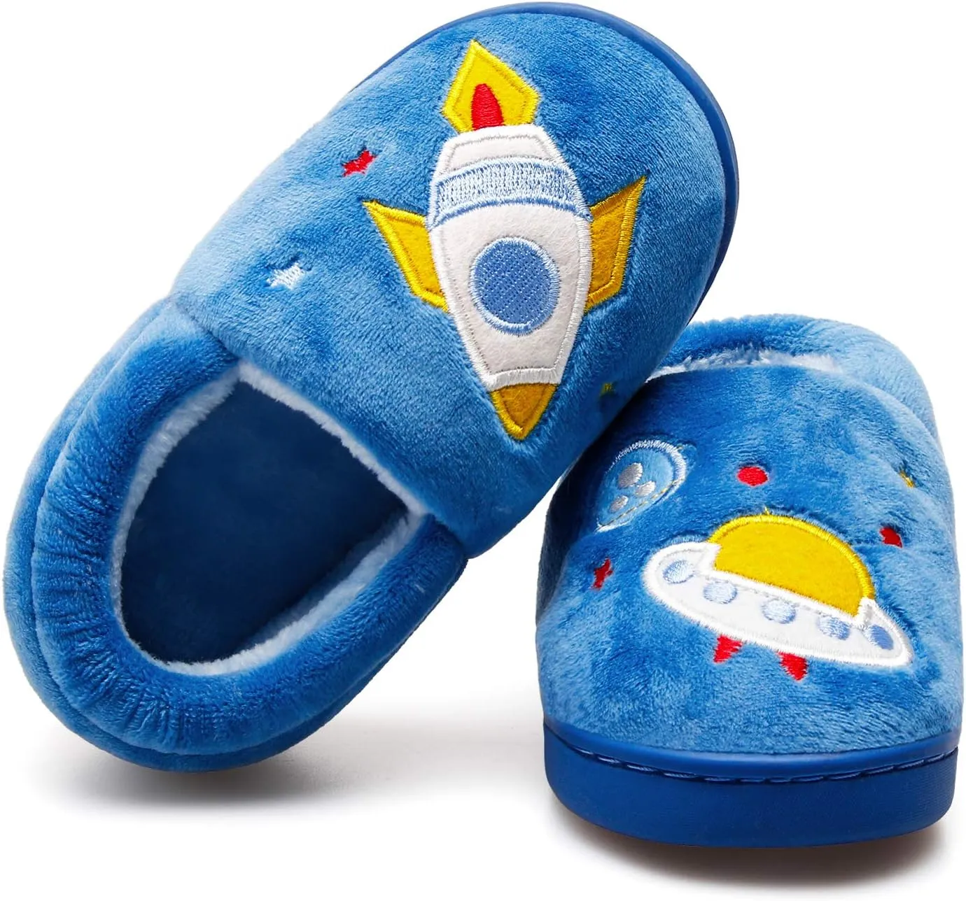 Centipede Demon Plush Warm Slippers for Girls Boys Kids Toddlers Winter Fur Lined Indoor House Home Shoes