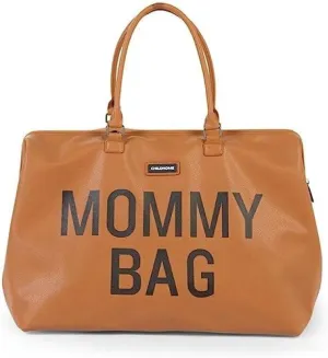Childhome The Original Mommy Bag, Large Baby Diaper Bag, Mommy Hospital Bag, Leatherlook Brown