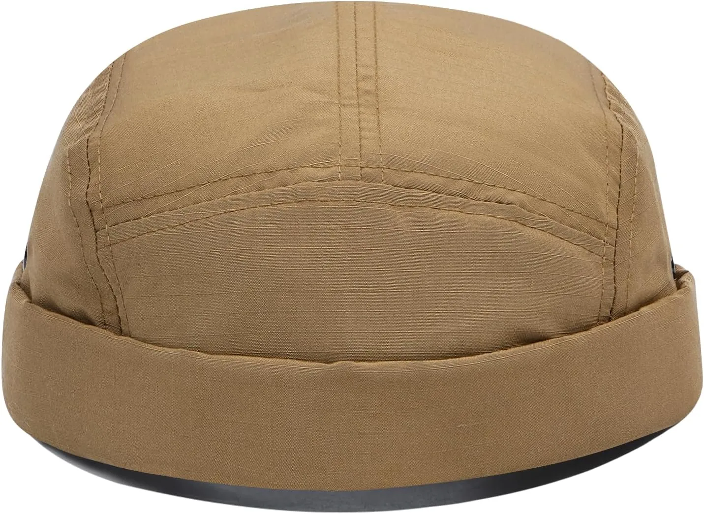 CLAPE Brimless Cap for Men Lightweight Breathable Nylon 5 Panel Docker Cap Waterproof No Visor Worker Rolled Cuff Leon Hat