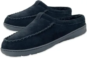 Clarks Mens Cozy Open Back Suede Clog Slipper With Plush Sherpa Lining Indoor Outdoor Slippers For Men