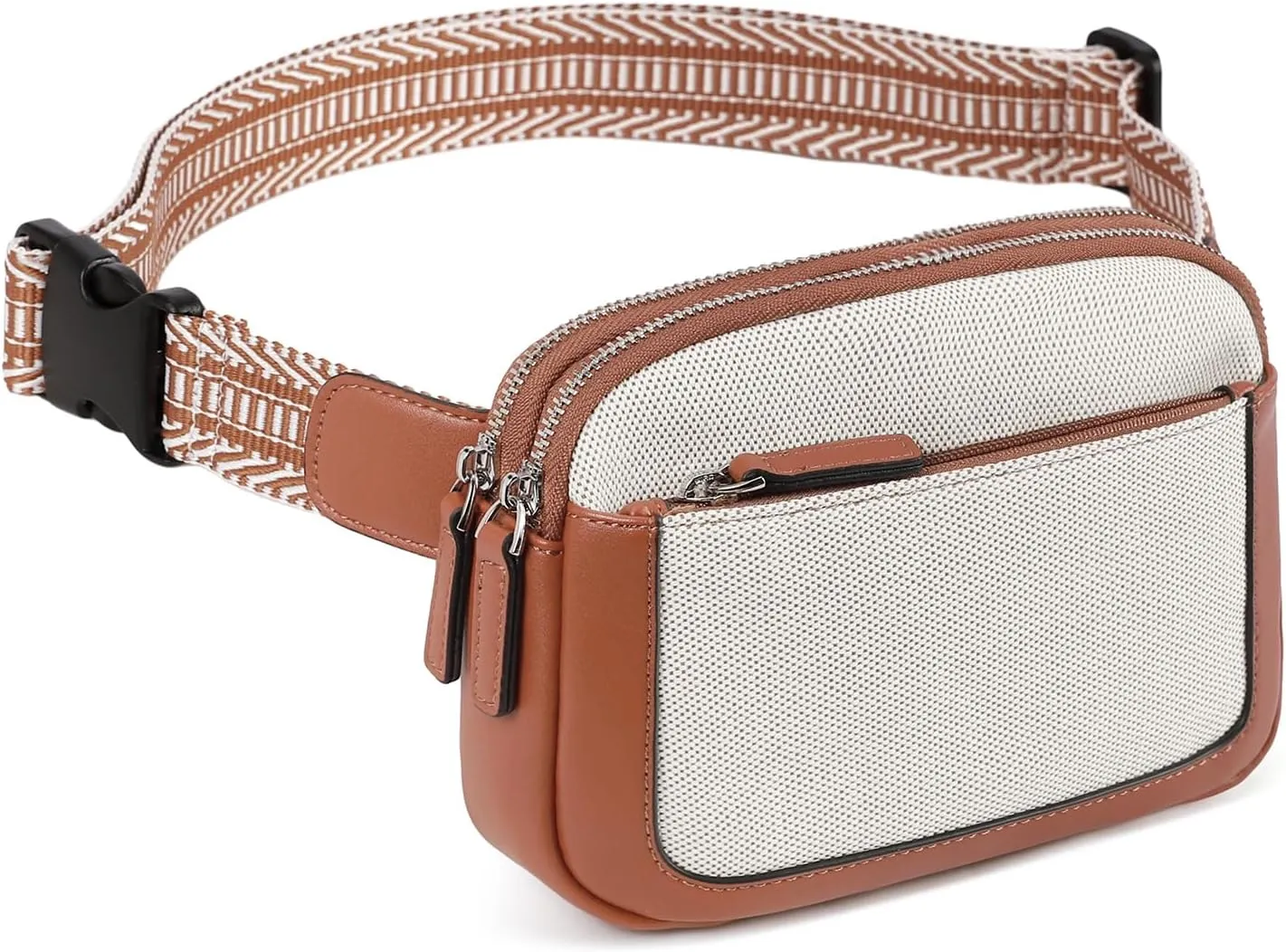 CLUCI Belt Bag for Women, Mini Everywhere Crossbody Waist Bag Adjustable Strap, Vegan Leather Women's Fanny Pack