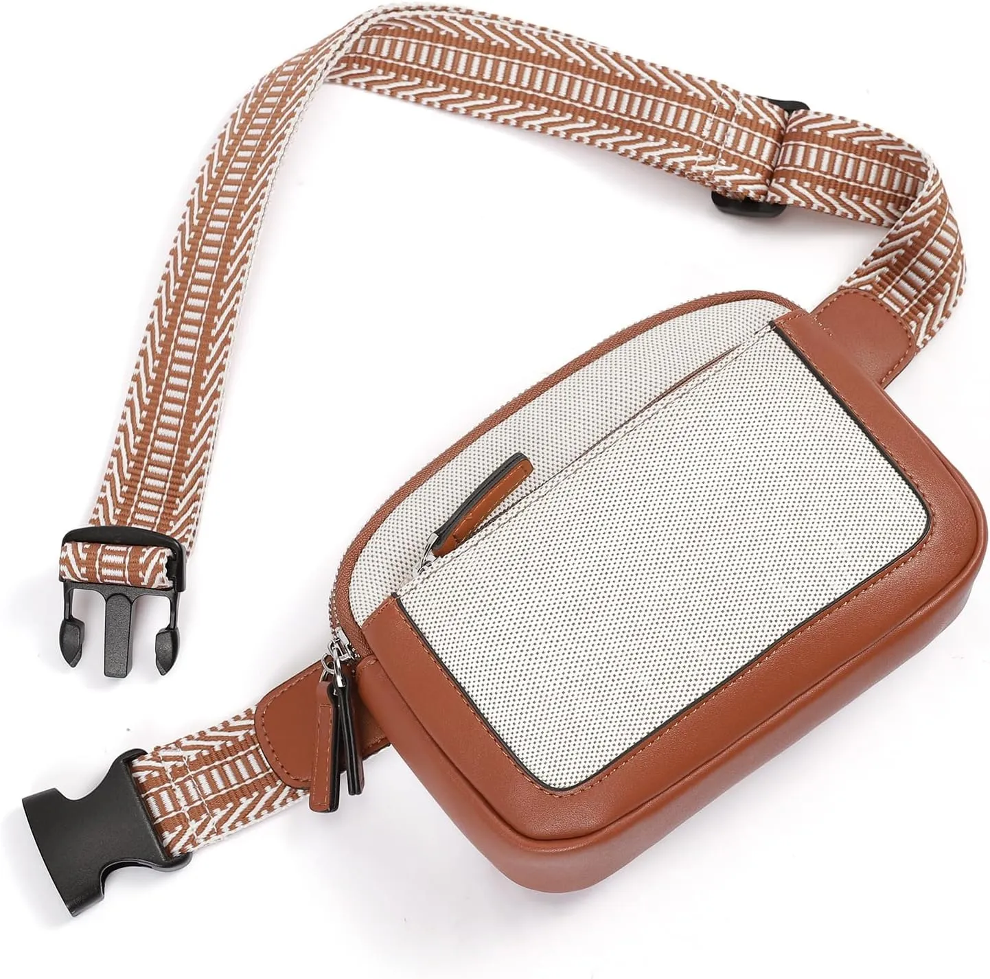 CLUCI Belt Bag for Women, Mini Everywhere Crossbody Waist Bag Adjustable Strap, Vegan Leather Women's Fanny Pack