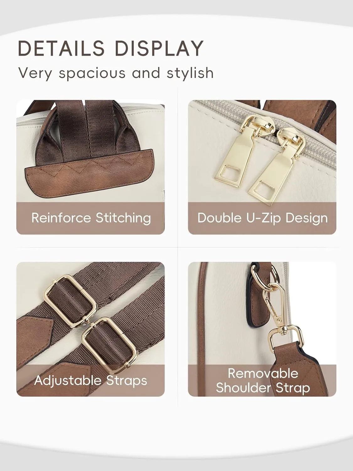 CLUCI Womens Backpack Purse Leather Anti-theft Large Fashion Designer Travel Bag Ladies Shoulder Bags