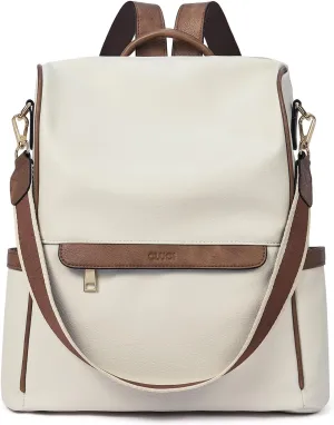 CLUCI Womens Backpack Purse Leather Anti-theft Large Fashion Designer Travel Bag Ladies Shoulder Bags