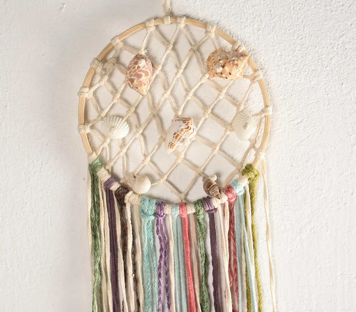 Coastal Macrame Dreamcatcher
