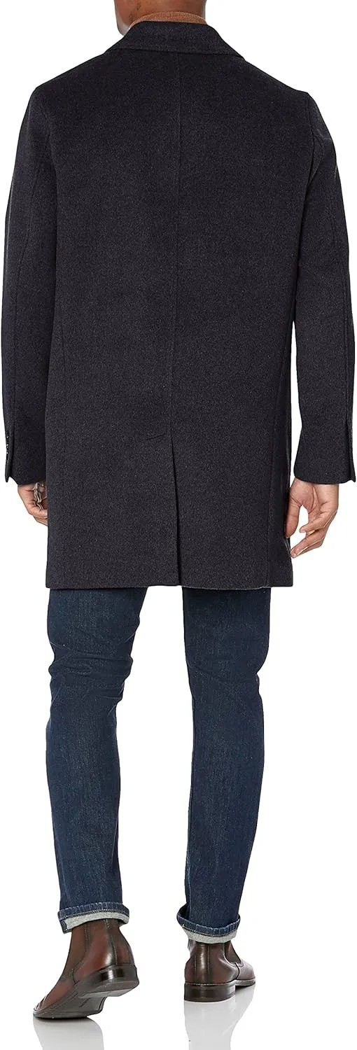 Cole Haan mens Wool Plus Topper Button Front Coat