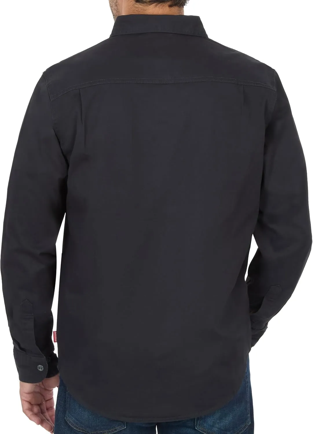 Coleman Men's Stretch Twill Workwear Long Sleeve Button-Down Shirt with Metal Buttons
