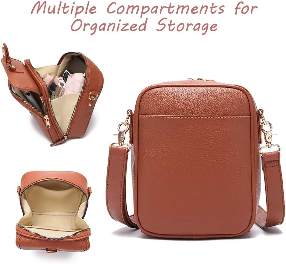 Collaboraten1 Crossbody Leather Bag, Collaborateam Urvashi Tojoyride Collaboration, Anti Theft, 10 Card Slots