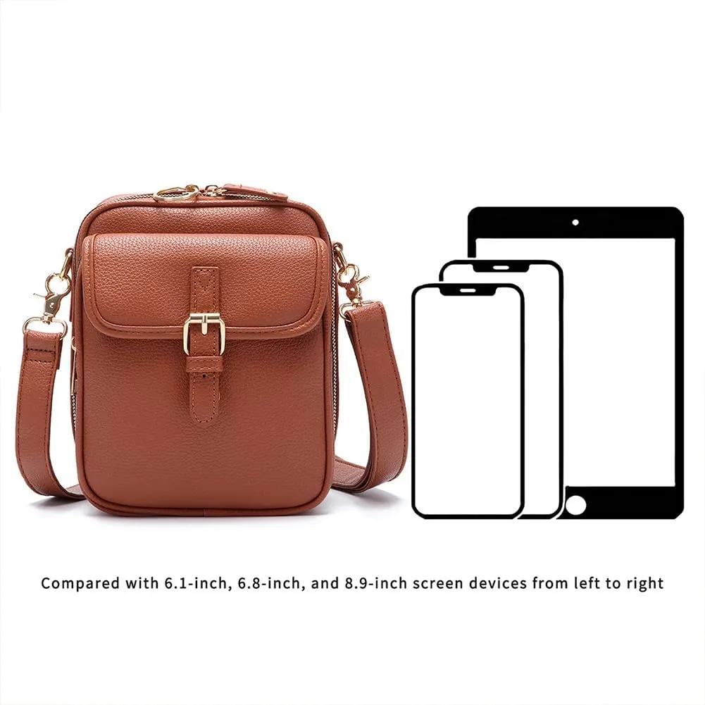Collaboraten1 Crossbody Leather Bag, Collaborateam Urvashi Tojoyride Collaboration, Anti Theft, 10 Card Slots