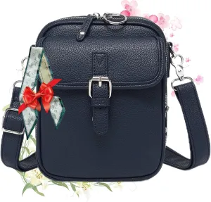 Collaboraten1 Crossbody Leather Bag, Urvash Crossbody Anti Theft Leather Bag for Women Travel