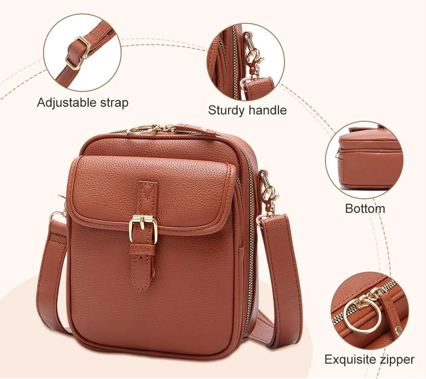 Collaboraten1 Crossbody Leather Bag,Collaboraten1 Urvashi Tojoyride Collaboration Crossbody Anti Theft Leather Bag