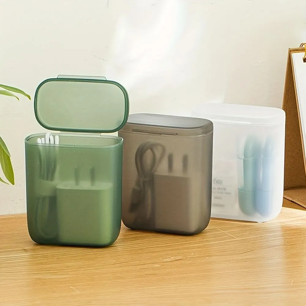 Compact Cable Organizer Box – Multi-Compartment Storage