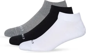 Comrad 3-Pack Nylon Ankle Compression Socks with Targeted Arch Compression