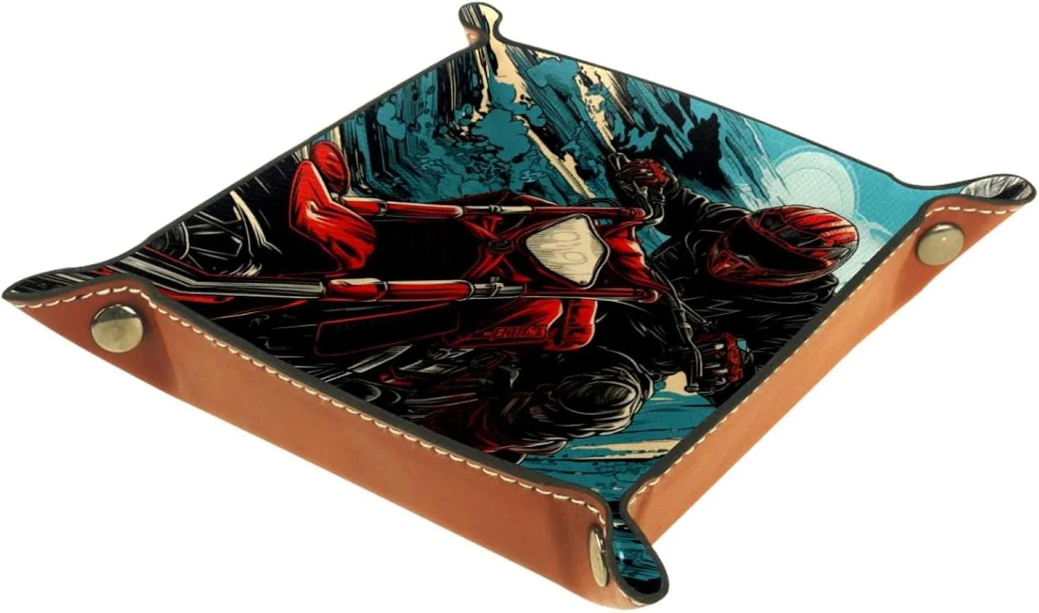 Cool Motorcycle Stacking Jewelry Organizer Trays, Desk Drawer Organizer Tray for Women, Girls, Small Jewelry Storage and Display Solution