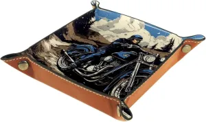 Cool Motorcycle Stacking Jewelry Organizer Trays, Small Desk Drawer Earring Tray, Perfect for Women and Girls