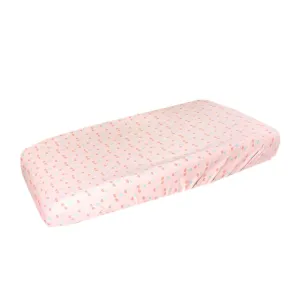 Copper Pearl Premium Knit Changing Pad Cover : Soft, Stylish, and Universal Fit for All Standard Diaper Changing Pads, Trendy Design Changing Pad Covers, Cheery