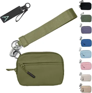 Corelration The Wallet 2nd Gen, Corelation Wallet, Wristlet Nylon Wallets For Women, Waterproof Nylon Material (Green)